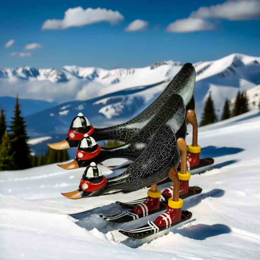 Skiing Ducks II