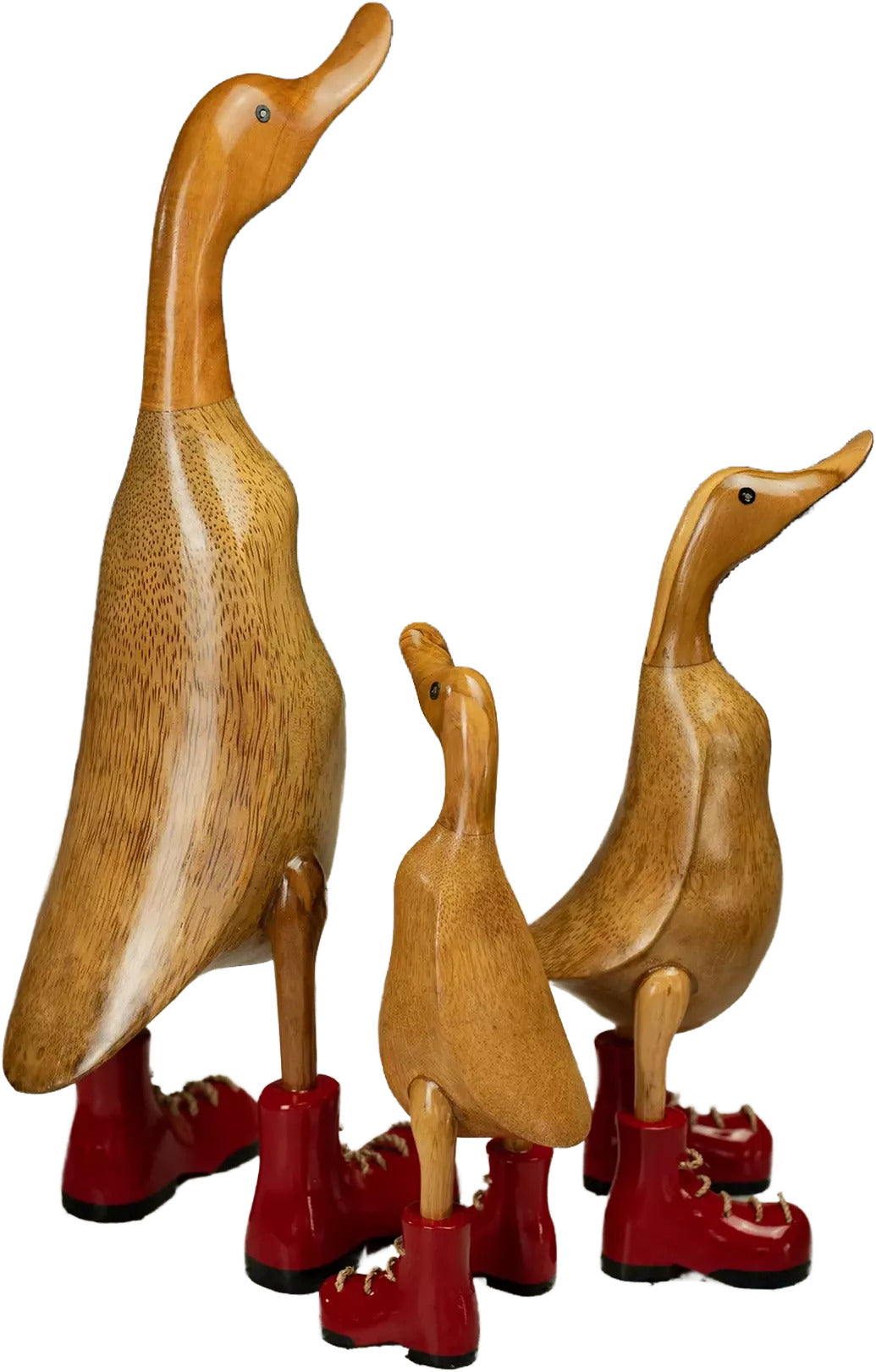 Country Ducks Set of 3 Red Boots